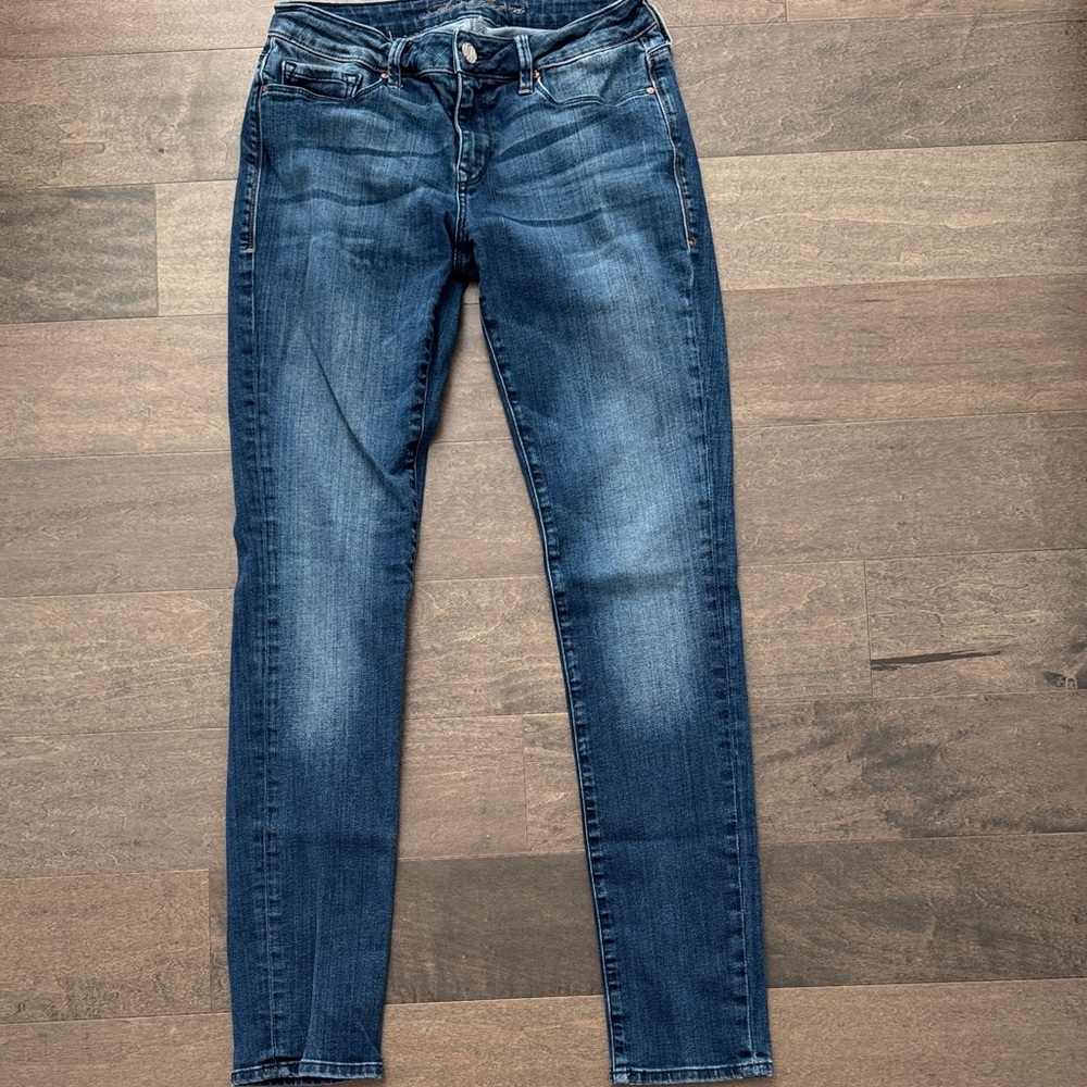 Mavi Alexa Womenโs 28x32 Mid Rise Skinny Jeans Medium Wash Stretch Denim